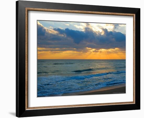 Sunrise, Silver Sands, Canaveral National Seashore, Florida-Lisa S. Engelbrecht-Framed Photographic Print