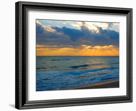 Sunrise, Silver Sands, Canaveral National Seashore, Florida-Lisa S. Engelbrecht-Framed Photographic Print