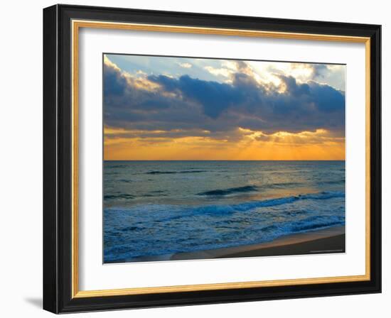 Sunrise, Silver Sands, Canaveral National Seashore, Florida-Lisa S. Engelbrecht-Framed Photographic Print