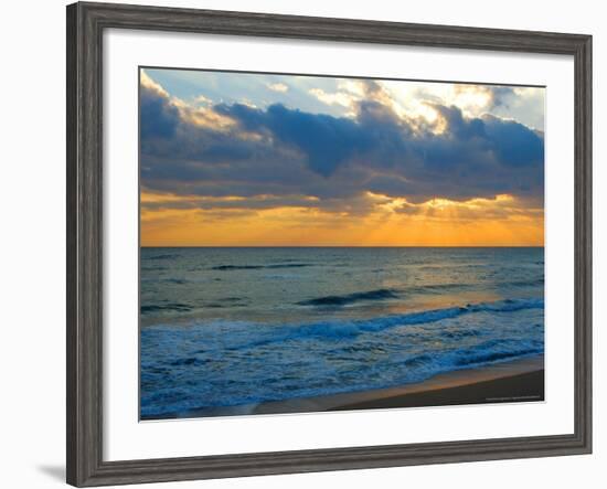 Sunrise, Silver Sands, Canaveral National Seashore, Florida-Lisa S. Engelbrecht-Framed Photographic Print