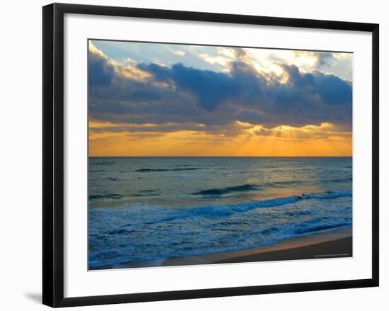 Sunrise, Silver Sands, Canaveral National Seashore, Florida-Lisa S. Engelbrecht-Framed Photographic Print