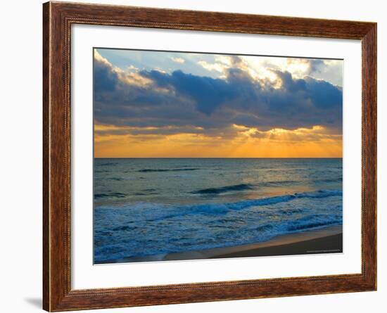 Sunrise, Silver Sands, Canaveral National Seashore, Florida-Lisa S. Engelbrecht-Framed Photographic Print