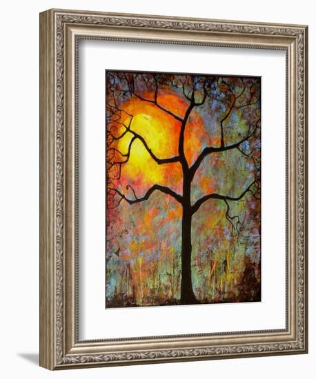 Sunrise Sunset Tree-Blenda Tyvoll-Framed Art Print