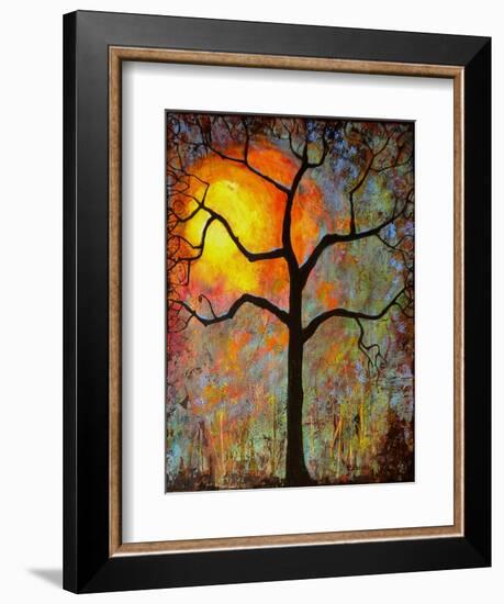 Sunrise Sunset Tree-Blenda Tyvoll-Framed Art Print