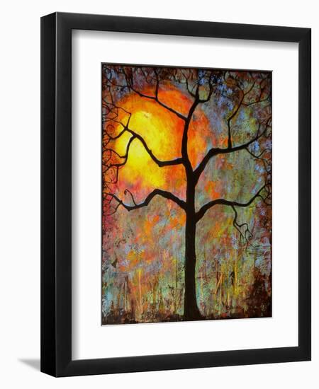 Sunrise Sunset Tree-Blenda Tyvoll-Framed Art Print