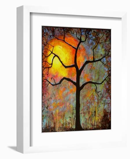 Sunrise Sunset Tree-Blenda Tyvoll-Framed Art Print