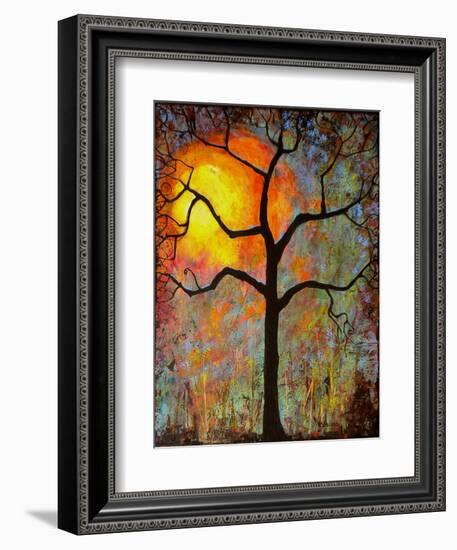 Sunrise Sunset Tree-Blenda Tyvoll-Framed Art Print