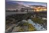 Sunrise through Forth Rail Bridge, UNESCO World Heritage Site, Edinburgh, Scotland-Andrew Sproule-Mounted Photographic Print