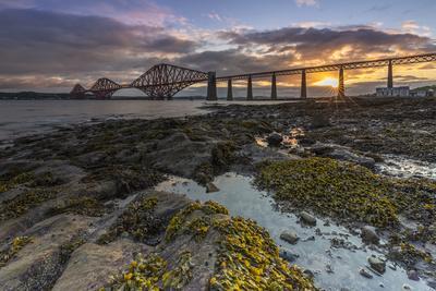 The Forth Rail Bridge crossing between Fife Canvas Art Cheap Wall Print Any Size