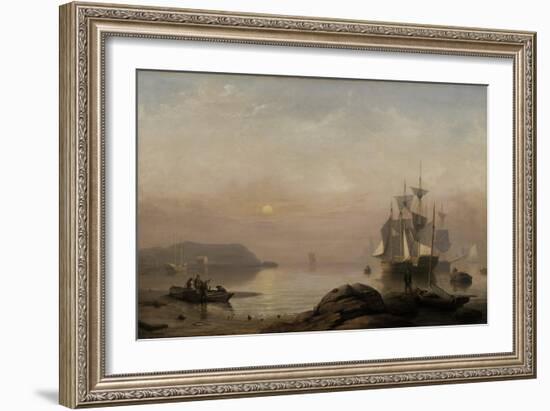 Sunrise Through Mist, 1852-Fitz Henry Lane-Framed Giclee Print