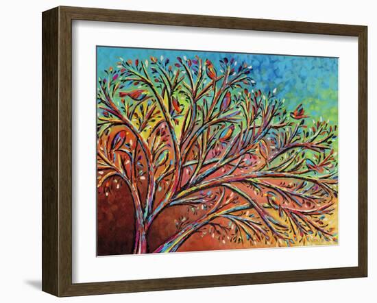 Sunrise Treetop Birds II-Carolee Vitaletti-Framed Art Print