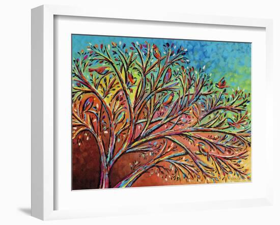 Sunrise Treetop Birds II-Carolee Vitaletti-Framed Art Print