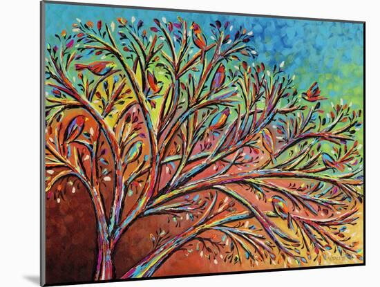 Sunrise Treetop Birds II-Carolee Vitaletti-Mounted Art Print