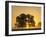 Sunrise, Usk Valley, South Wales, UK-Peter Adams-Framed Photographic Print