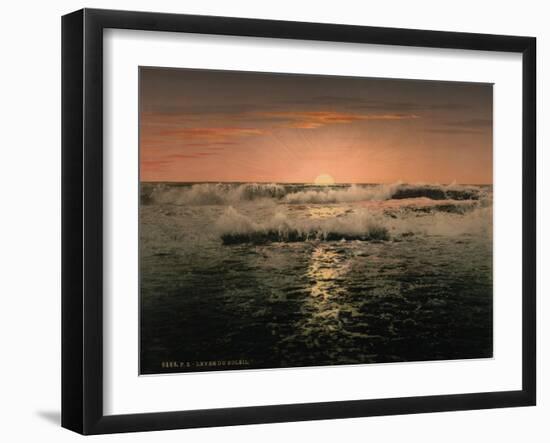 Sunrise, Ventimiglia, Rivier, C.1890-1900-null-Framed Giclee Print