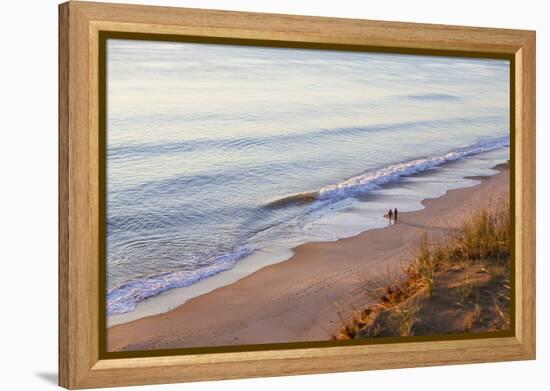 Sunrise View from the Marconi Station Site , Wellfleet, Massachusetts-Jerry and Marcy Monkman-Framed Premier Image Canvas