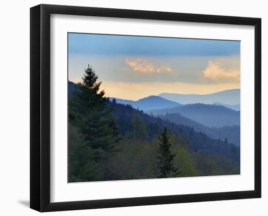 Sunrise View of Oconaluftee Valley, Great Smoky Mountains National Park, North Carolina, Usa-Adam Jones-Framed Photographic Print