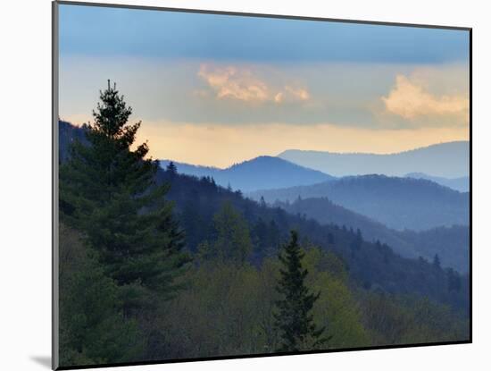 Sunrise View of Oconaluftee Valley, Great Smoky Mountains National Park, North Carolina, Usa-Adam Jones-Mounted Photographic Print