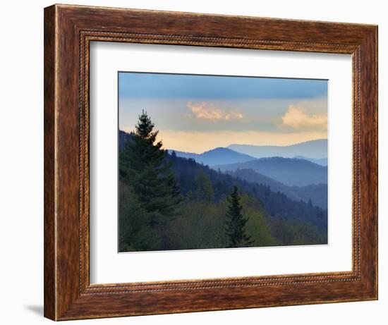 Sunrise View of Oconaluftee Valley, Great Smoky Mountains National Park, North Carolina, Usa-Adam Jones-Framed Photographic Print