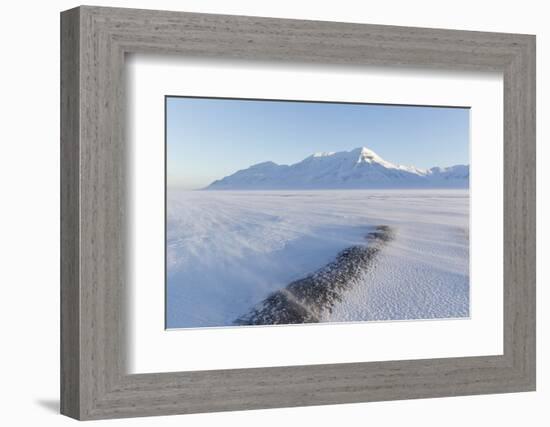 Sunrise View Towards Hiorthfjellet Mountain-Stephen Studd-Framed Photographic Print