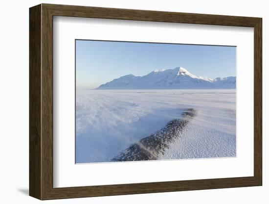 Sunrise View Towards Hiorthfjellet Mountain-Stephen Studd-Framed Photographic Print