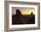 Sunrise, West and East Mitten, Monument Valley, Arizona-Michel Hersen-Framed Photographic Print