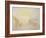 Sunrise, with a Boat Between Headlands-J. M. W. Turner-Framed Giclee Print