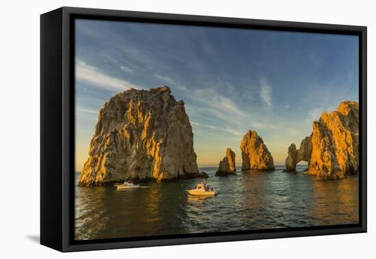 Sunrise with Fishing Boats at Land's End, Cabo San Lucas, Baja California Sur-Michael Nolan-Framed Premier Image Canvas