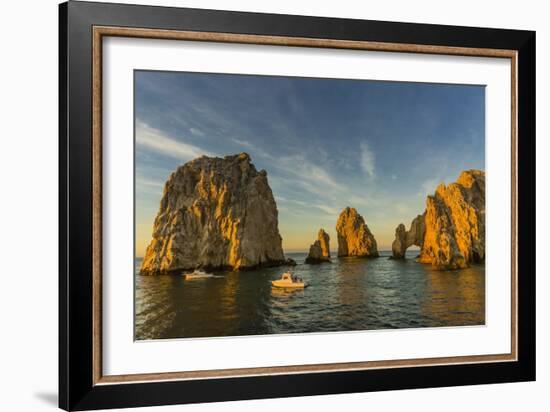 Sunrise with Fishing Boats at Land's End, Cabo San Lucas, Baja California Sur-Michael Nolan-Framed Photographic Print