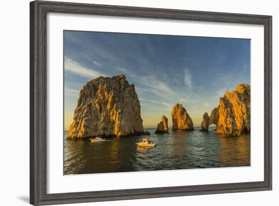 Sunrise with Fishing Boats at Land's End, Cabo San Lucas, Baja California Sur-Michael Nolan-Framed Photographic Print