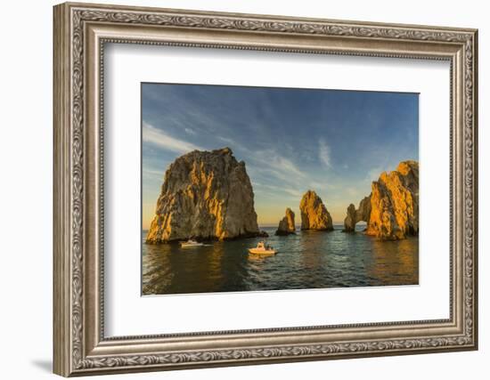 Sunrise with Fishing Boats at Land's End, Cabo San Lucas, Baja California Sur-Michael Nolan-Framed Photographic Print