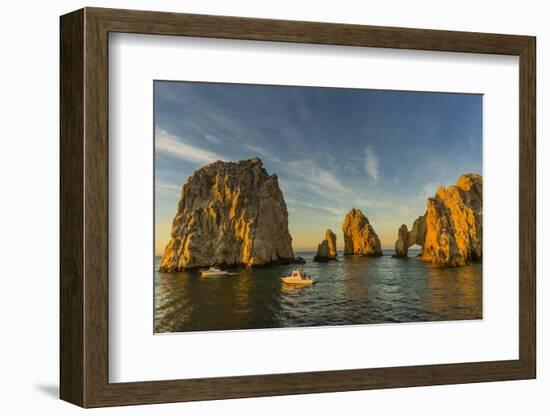 Sunrise with Fishing Boats at Land's End, Cabo San Lucas, Baja California Sur-Michael Nolan-Framed Photographic Print