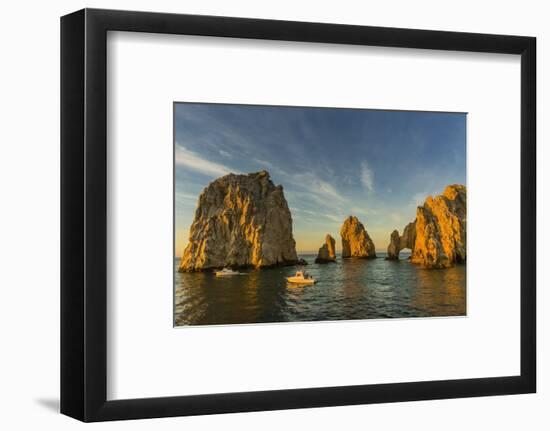 Sunrise with Fishing Boats at Land's End, Cabo San Lucas, Baja California Sur-Michael Nolan-Framed Photographic Print