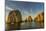 Sunrise with Fishing Boats at Land's End, Cabo San Lucas, Baja California Sur-Michael Nolan-Mounted Photographic Print