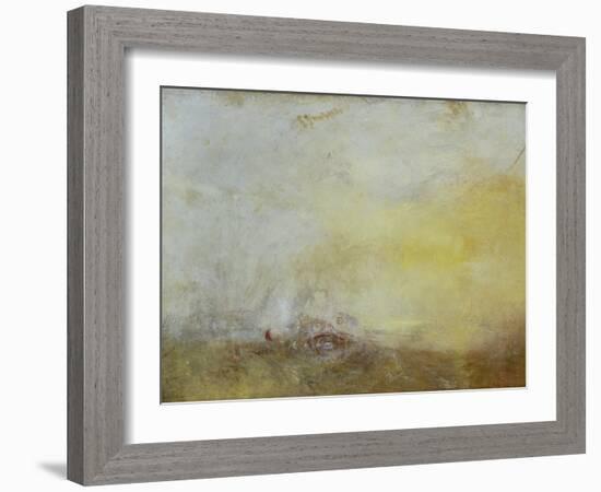 Sunrise with Sea Monsters-J. M. W. Turner-Framed Giclee Print