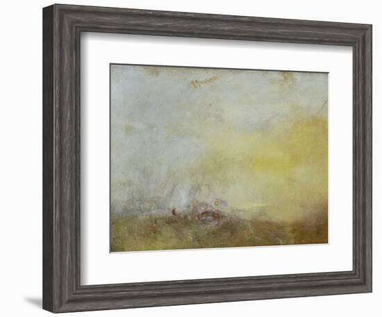 Sunrise with Sea Monsters-J. M. W. Turner-Framed Giclee Print