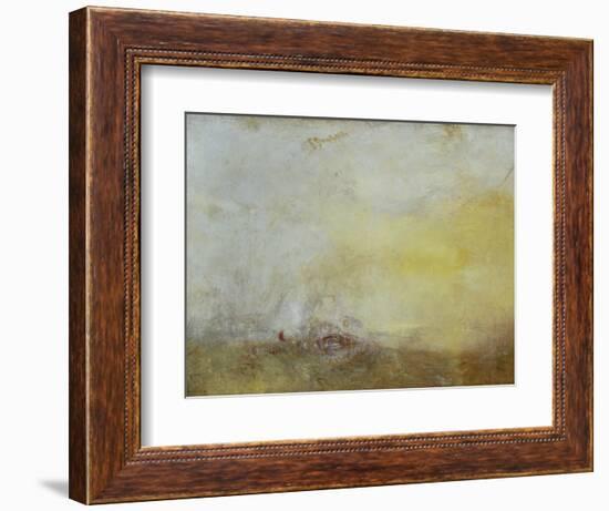 Sunrise with Sea Monsters-J. M. W. Turner-Framed Giclee Print