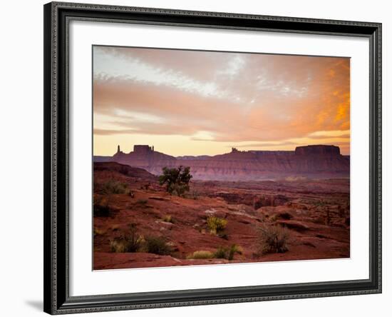 Sunrises in the Moab Desert - Viewed from the Fisher Towers - Moab, Utah-Dan Holz-Framed Photographic Print