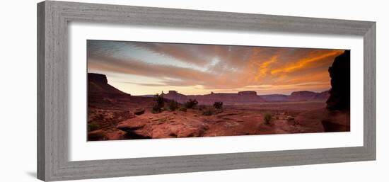 Sunrises in the Moab Desert - Viewed from the Fisher Towers - Moab, Utah-Dan Holz-Framed Photographic Print