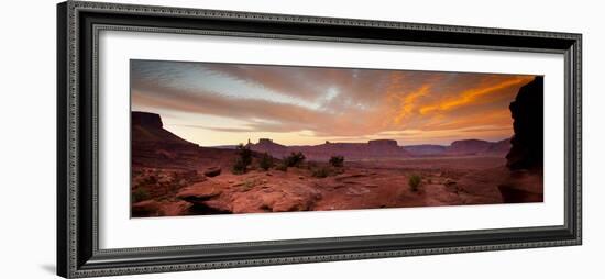 Sunrises in the Moab Desert - Viewed from the Fisher Towers - Moab, Utah-Dan Holz-Framed Photographic Print