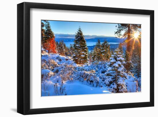 Sunrises Over Lake Tahoe CA-null-Framed Art Print