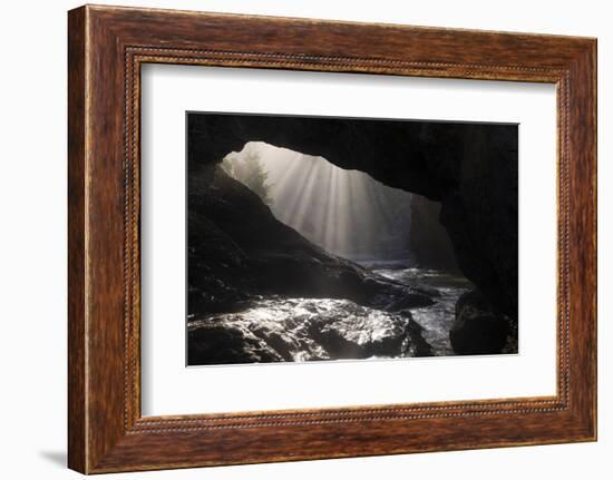 Sunryas in a cave, Oregon, USA-Panoramic Images-Framed Photographic Print