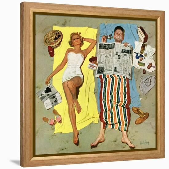 "Sunscreen?", August 16, 1958-Kurt Ard-Framed Premier Image Canvas