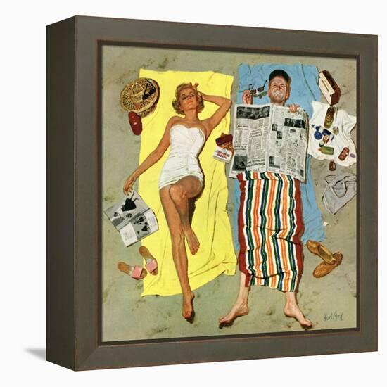 "Sunscreen?", August 16, 1958-Kurt Ard-Framed Premier Image Canvas