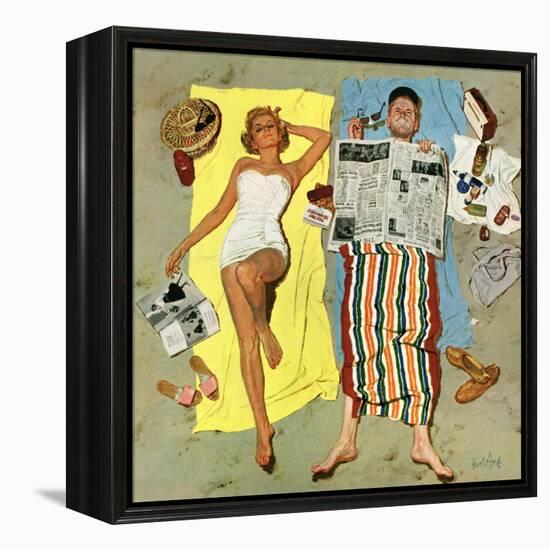 "Sunscreen?", August 16, 1958-Kurt Ard-Framed Premier Image Canvas