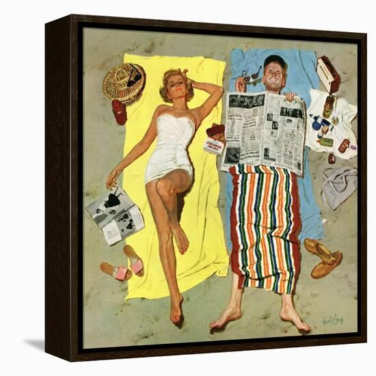 "Sunscreen?", August 16, 1958-Kurt Ard-Framed Premier Image Canvas