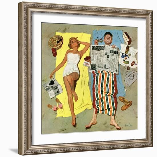 "Sunscreen?", August 16, 1958-Kurt Ard-Framed Giclee Print