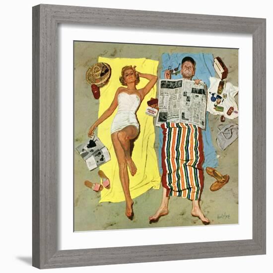 "Sunscreen?", August 16, 1958-Kurt Ard-Framed Giclee Print