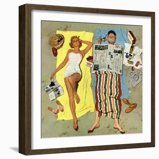 "Sunscreen?", August 16, 1958-Kurt Ard-Framed Giclee Print