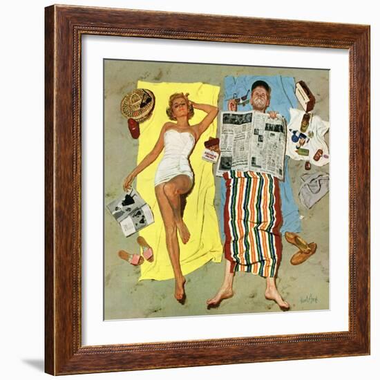 "Sunscreen?", August 16, 1958-Kurt Ard-Framed Giclee Print